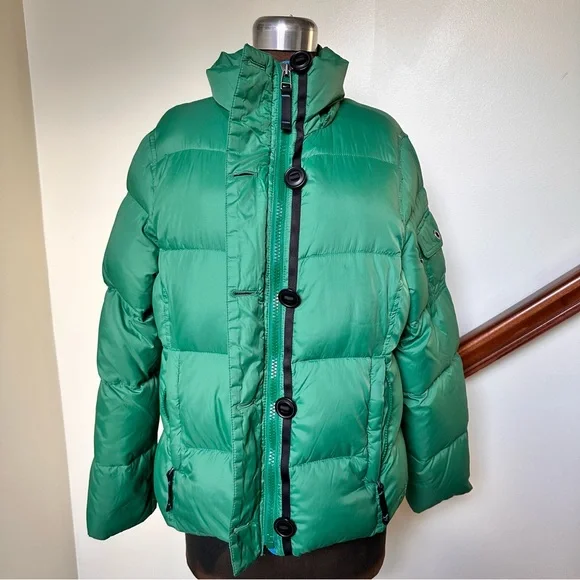 LL Bean Goosedown Puffer Coat with Removable Hood - Picture 3 of 16
